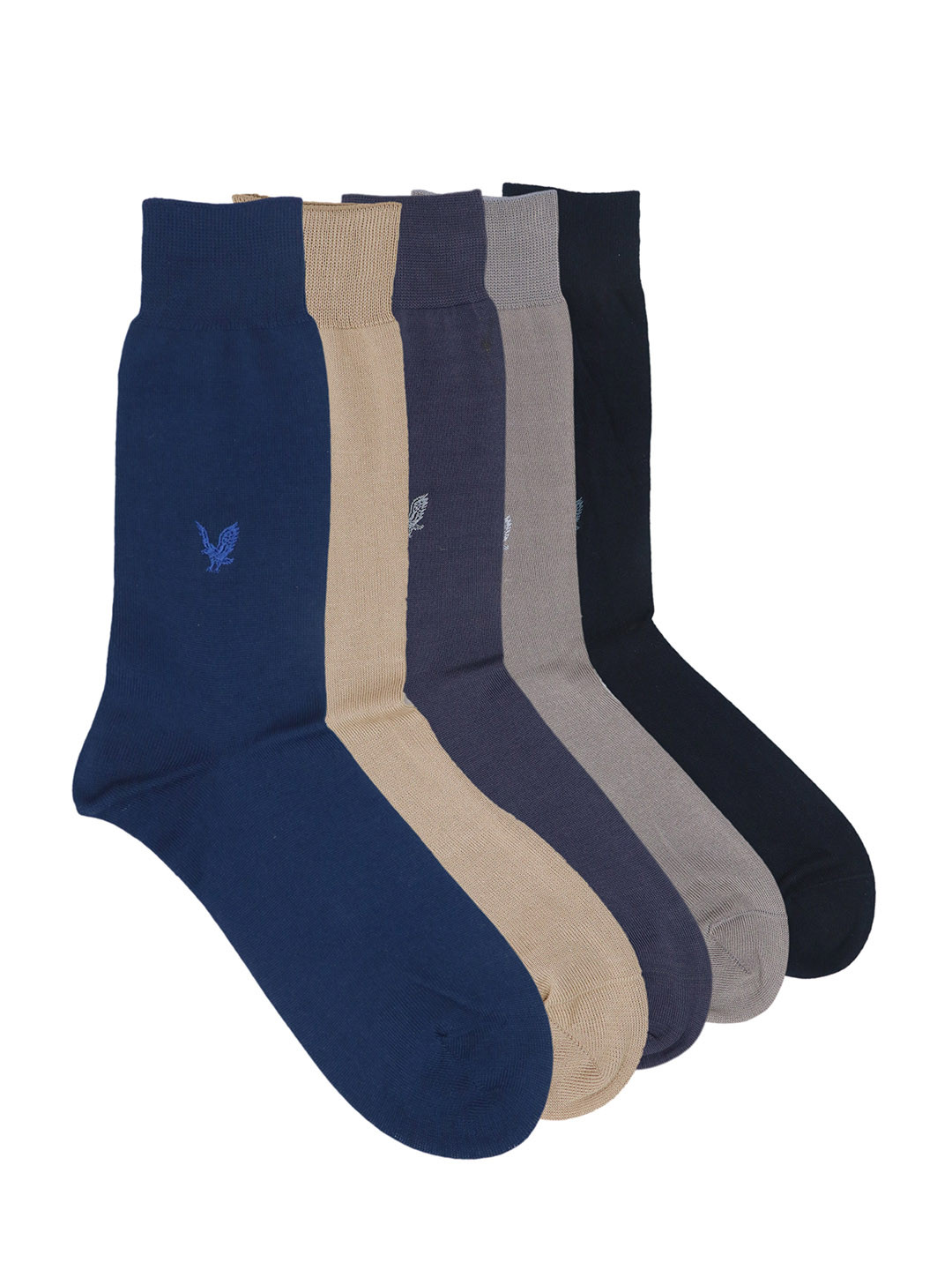 

Balenzia Men Pack of 5 Assorted Premium Mercerised Cotton Calf-Length Socks
