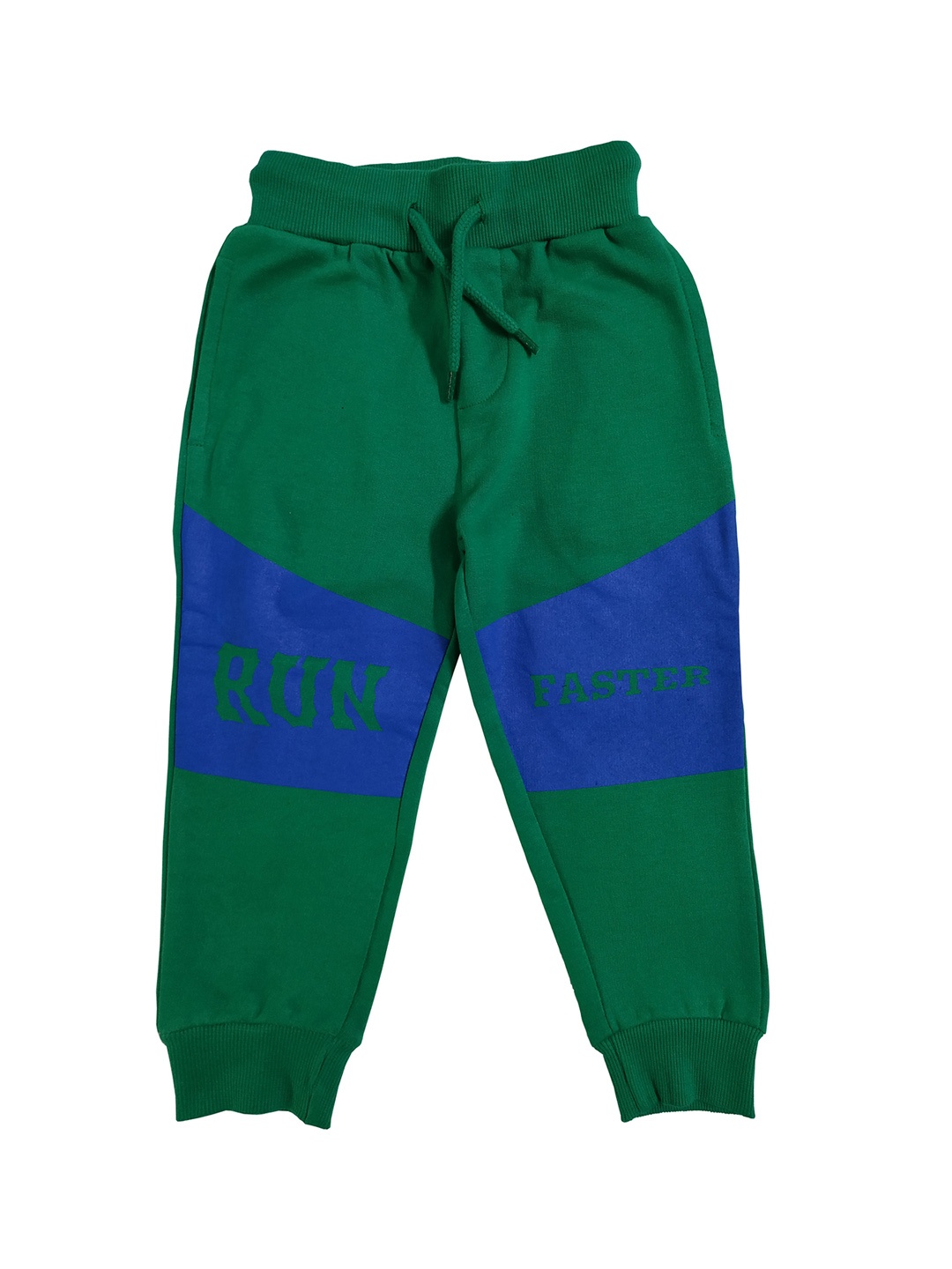

KiddoPanti Boys Green & Blue Colourblocked Joggers