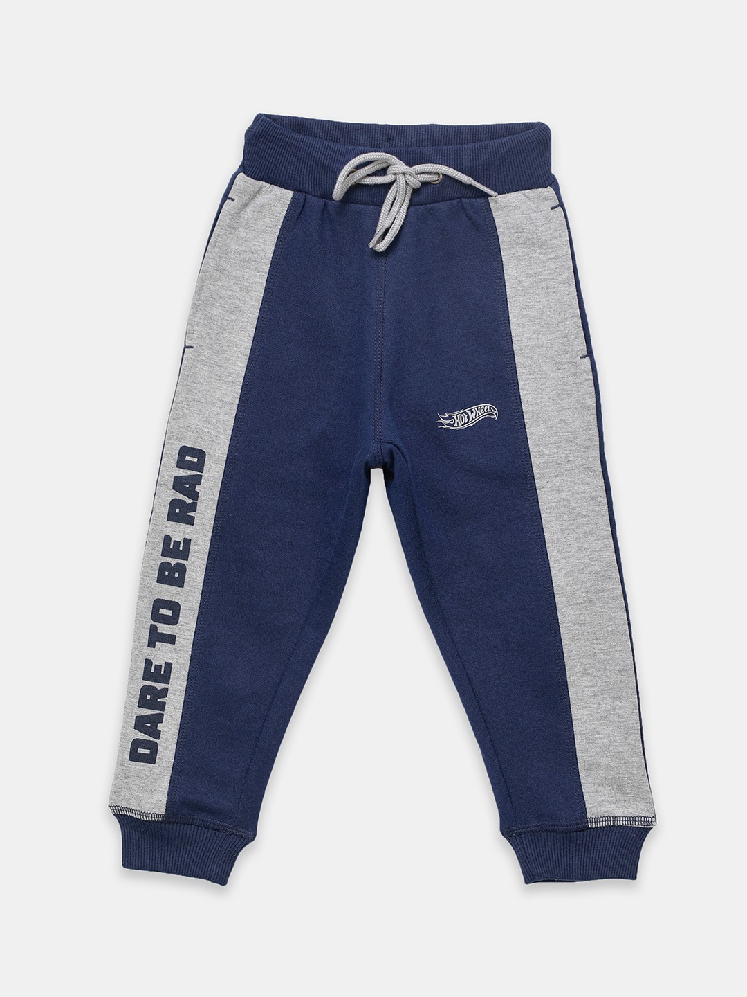 

toothless Boys Navy Blue & Grey Colourblocked Hot Wheels Joggers