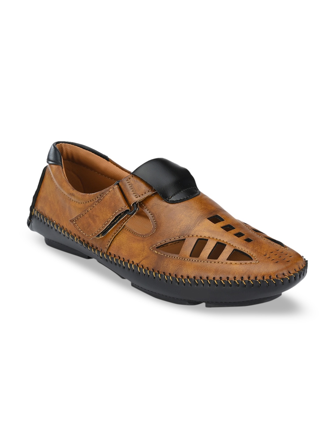 John Karsun Men Tan Brown Sandals
