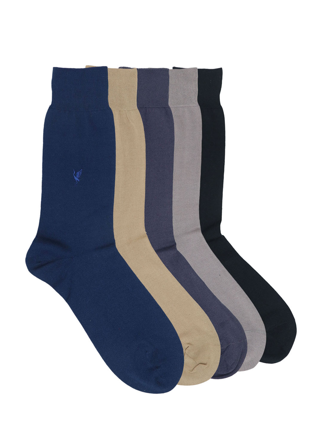 

Balenzia Men Pack of 5 Assorted Premium Mercerised Cotton Calf-Length Socks
