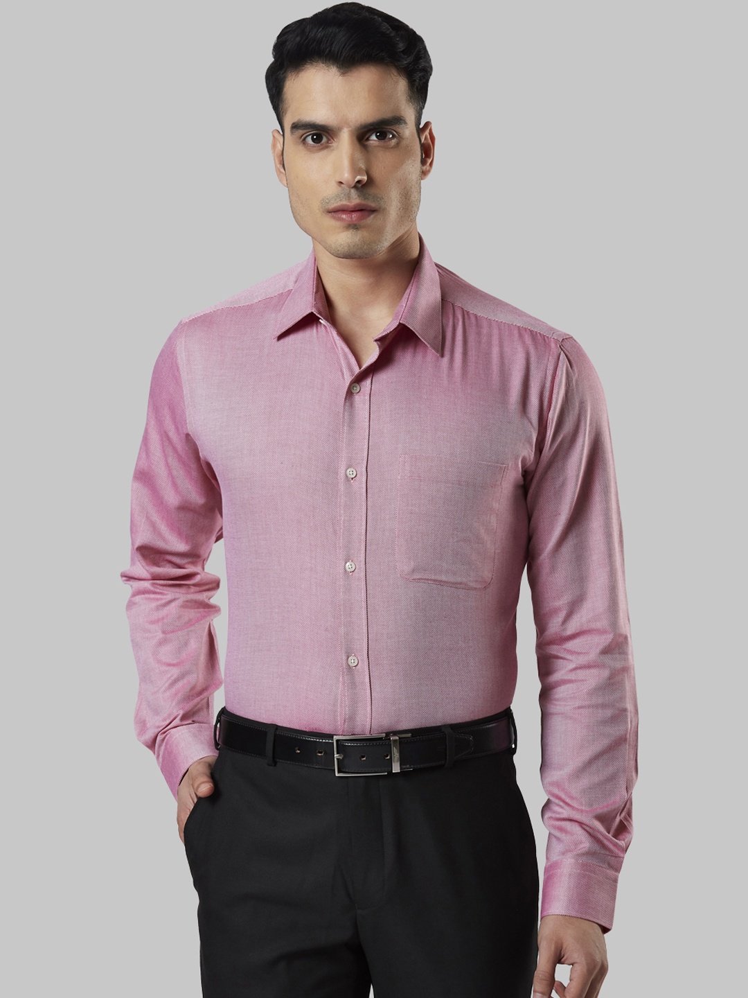 

Raymond Men Pink Slim Fit Solid Formal Shirt
