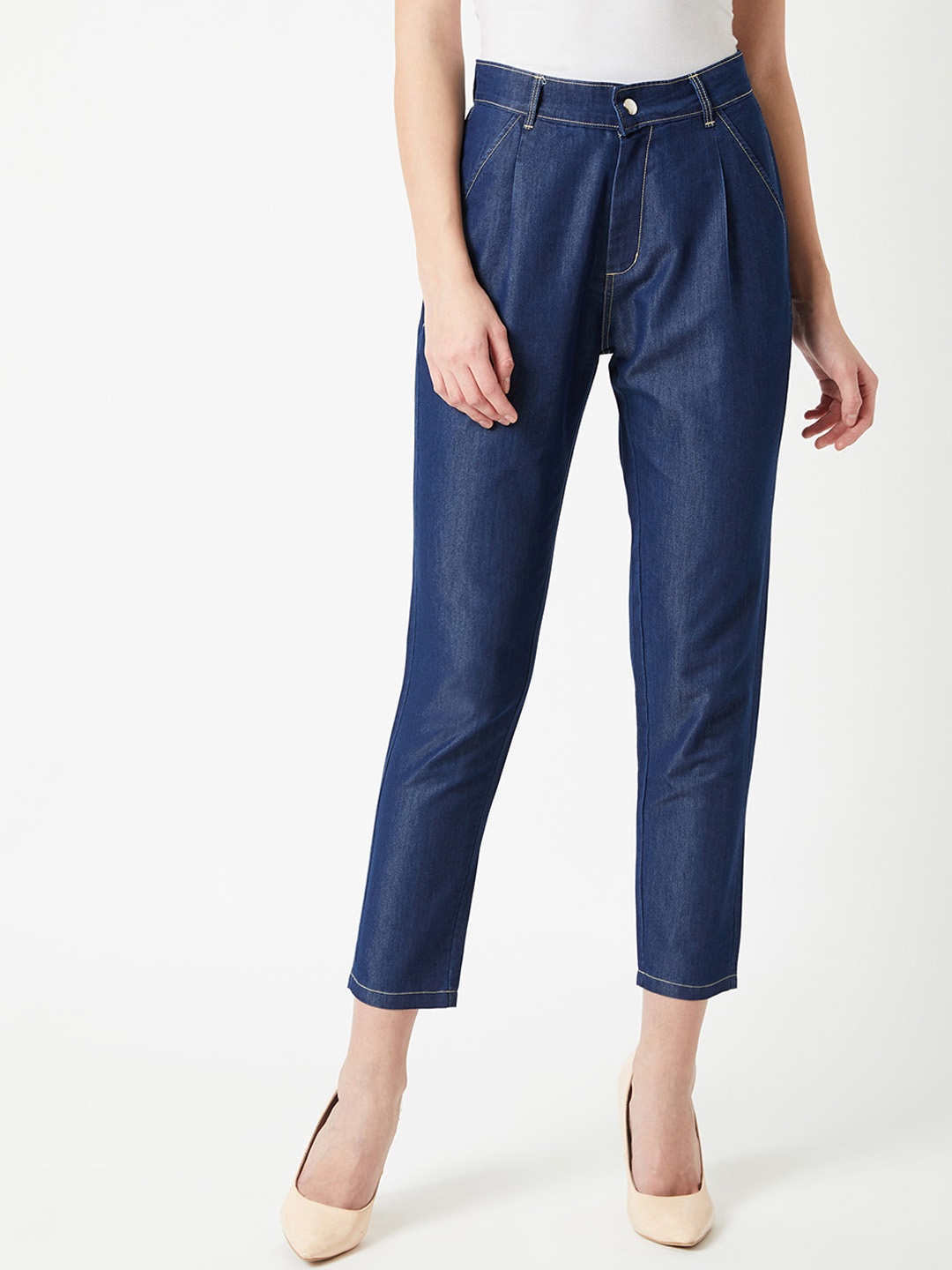 

Miss Chase Women Navy Blue Regular Fit Jeans