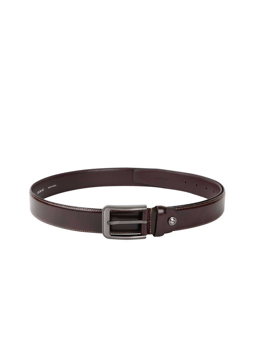 

WELBAWT Men Brown Solid Leather Belt