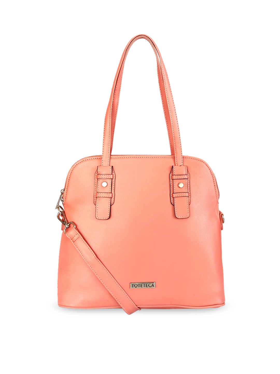 

Toteteca Coral Pink Solid Shoulder Bag