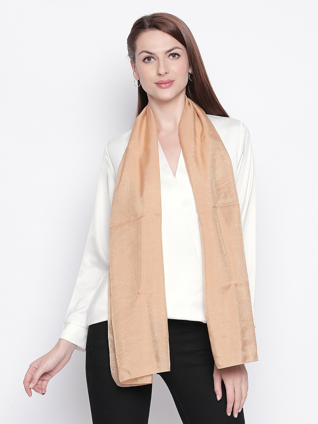 

Style Quotient Women Beige Solid Stole