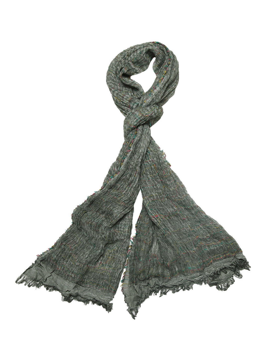 

J Style Girls Green Solid Stole