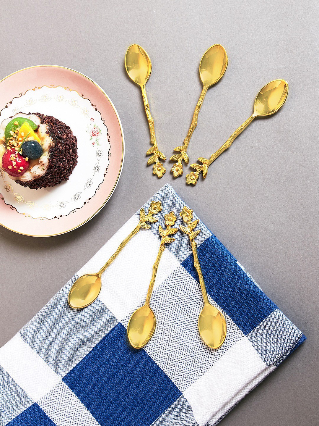 

The Wishing Chair Gold-Toned 6-Pieces Solid Spoon Set