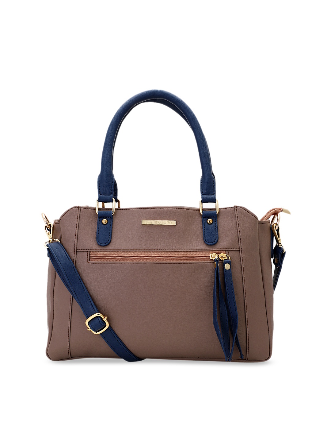 

Lapis O Lupo Peach-Coloured Solid Handheld Bag