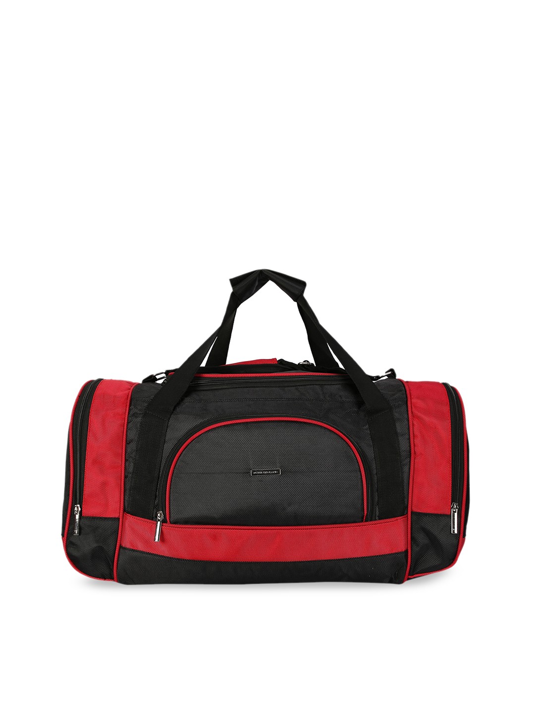 

Peter England Men Red & Black Colourblocked Medium Duffle Bag