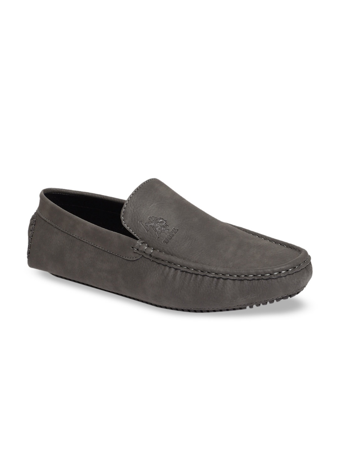 

U.S. Polo Assn. Men Grey Solid Loafers