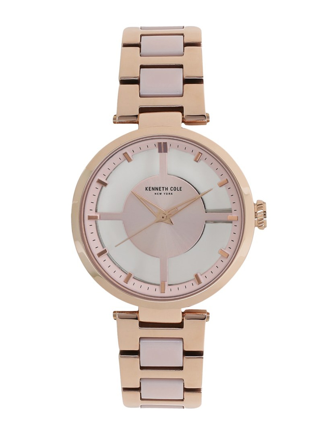 

Kenneth Cole Women Rose Gold & Silver-Toned Analogue Watch NBKC50116001LD
