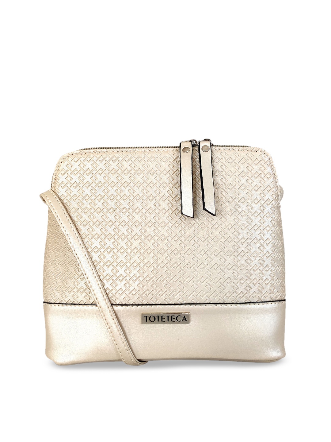 

Toteteca Gold-Toned Solid Shoulder Bag