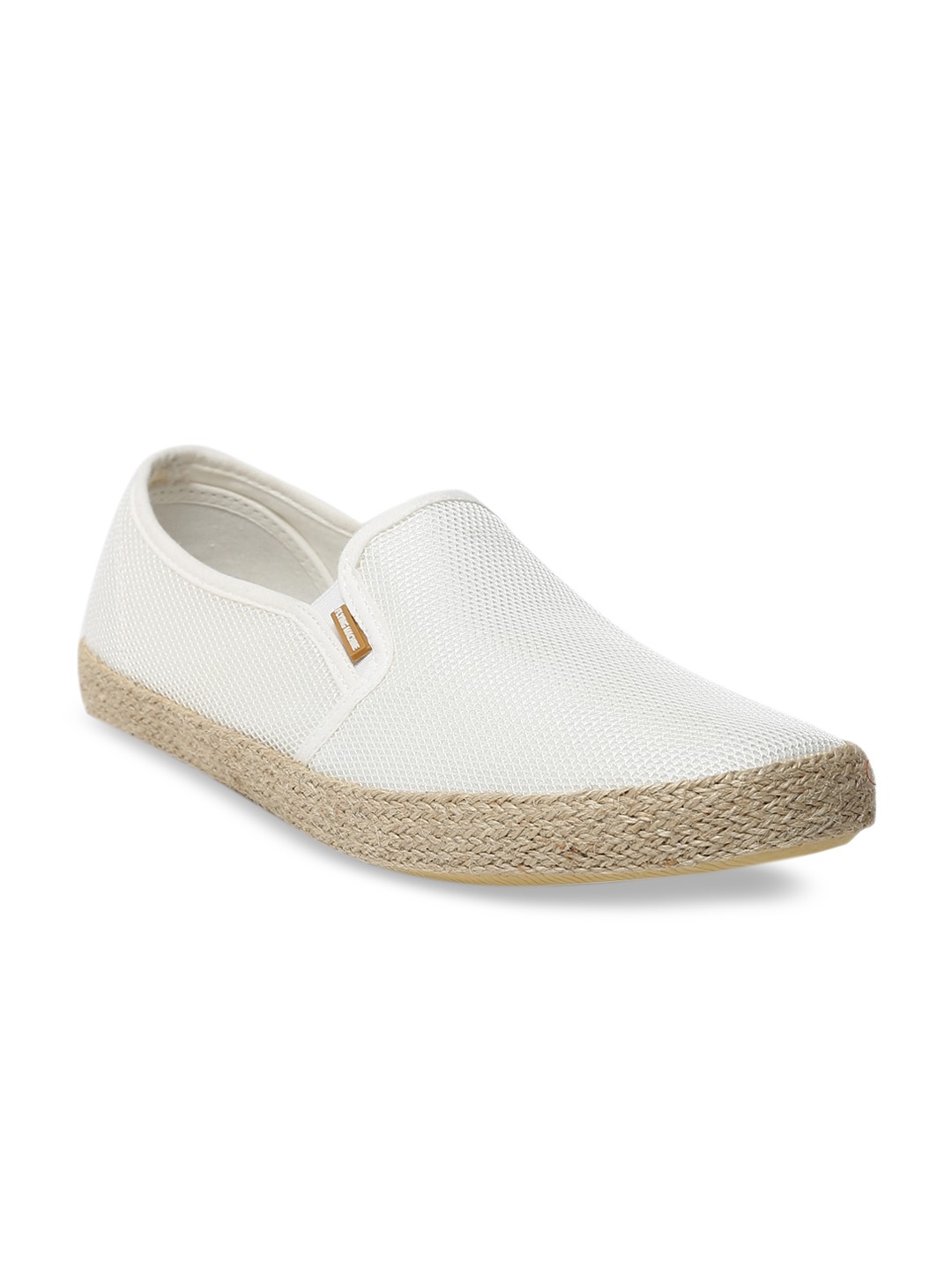

Flying Machine Men White Slip-On Sneakers
