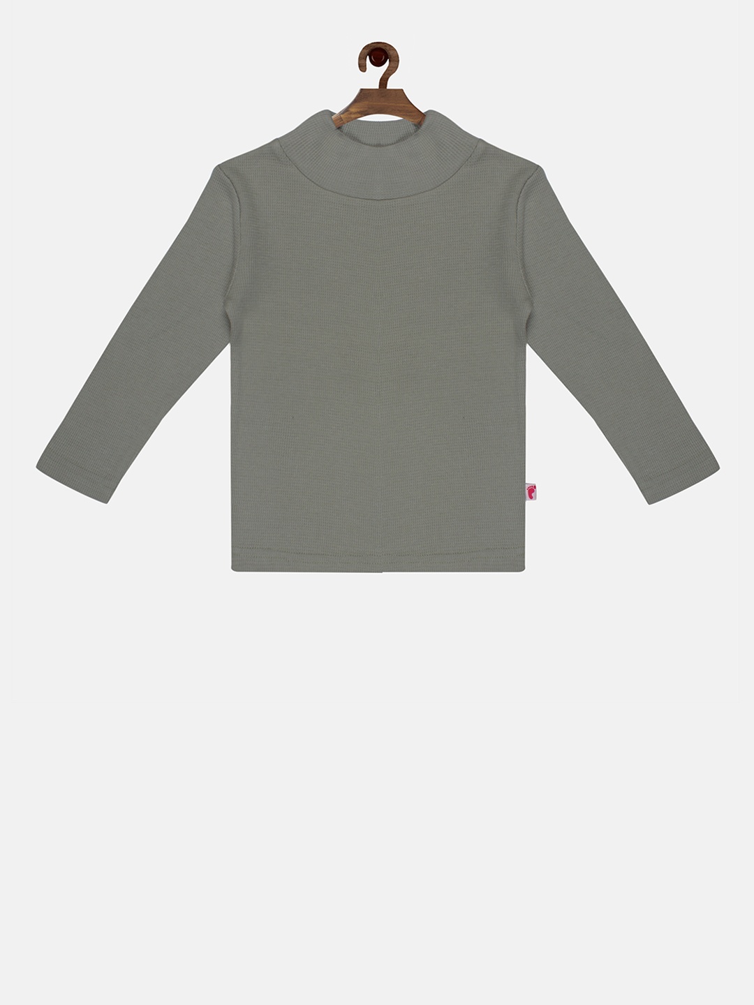 

First Kick Boys Grey Solid Pullover Sweatshirt