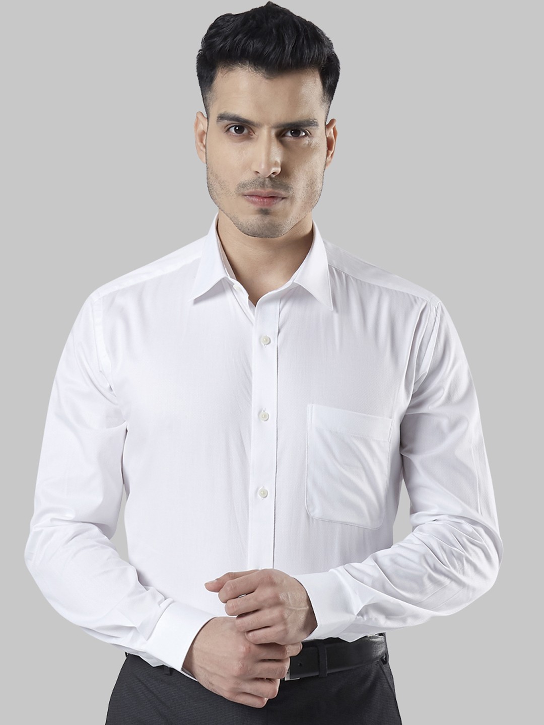 

Raymond Men White Slim Fit Solid Formal Shirt