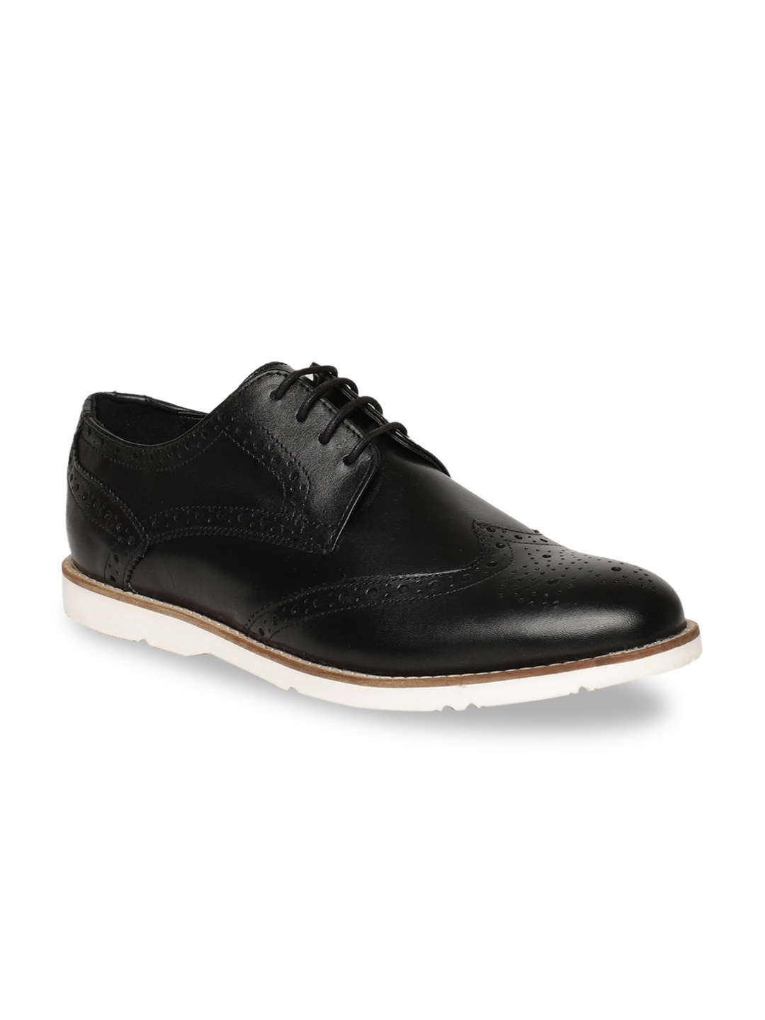 

Arrow Men Black Leather Derbys