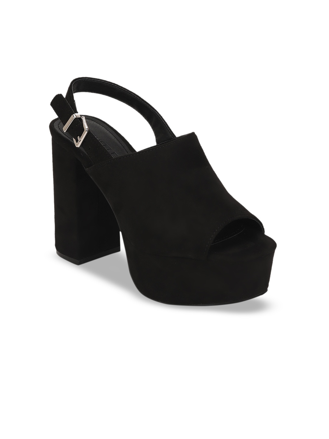 

Truffle Collection Women Black Solid Peep Toes