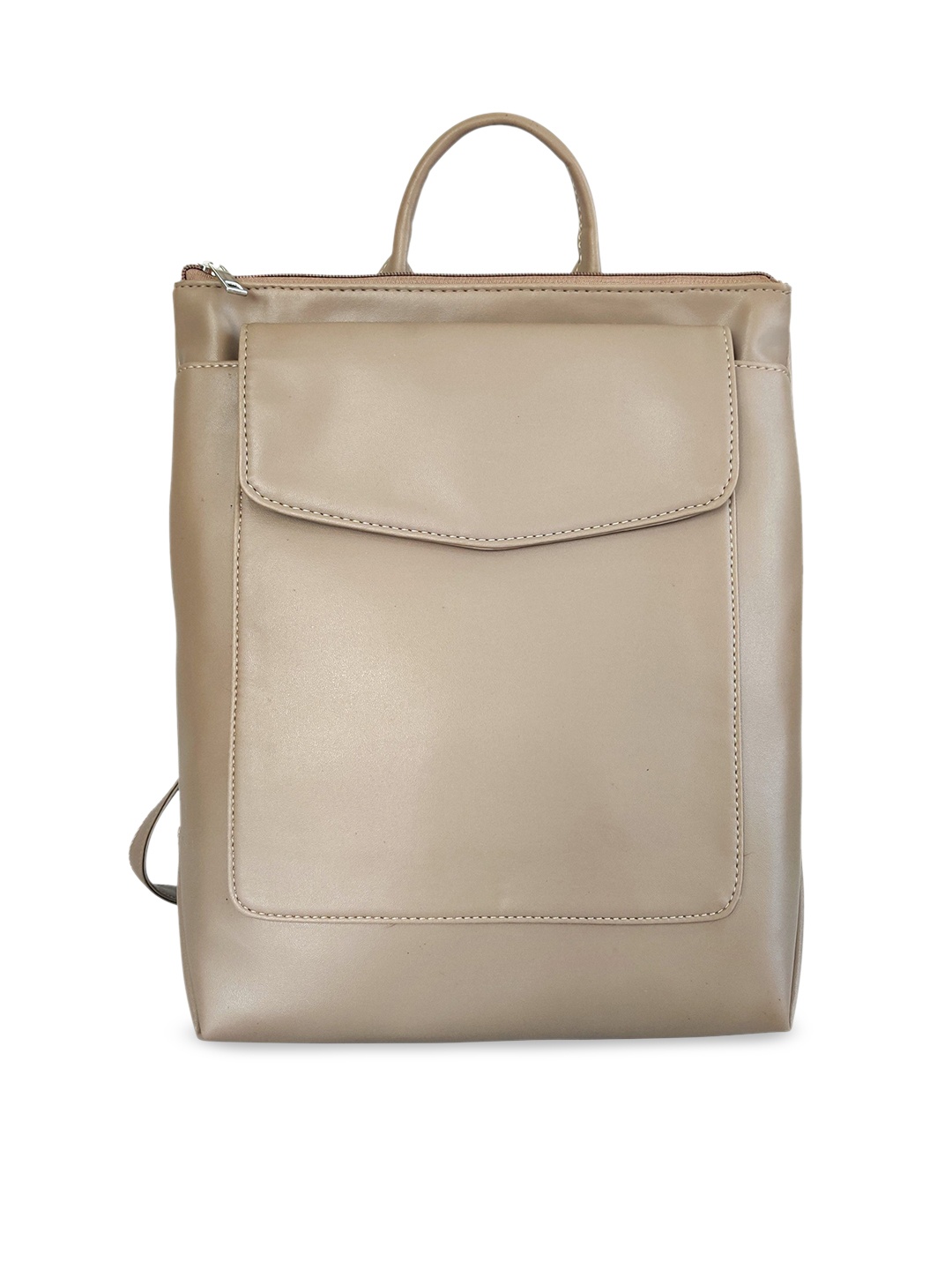 

Toteteca Women Beige Solid Backpack