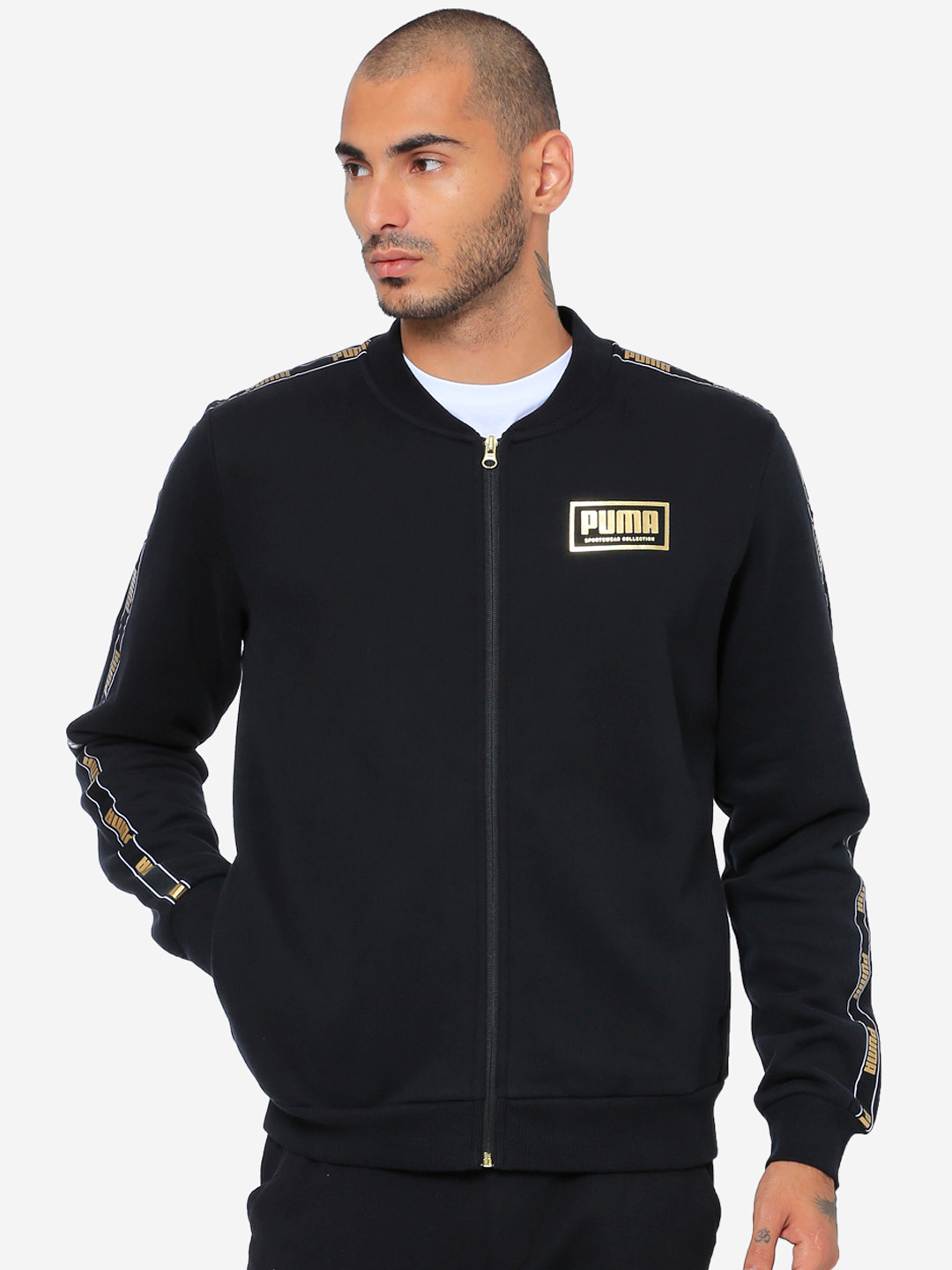 

Puma Men Black Colourblocked Holiday Pack Sporty Track Jacket