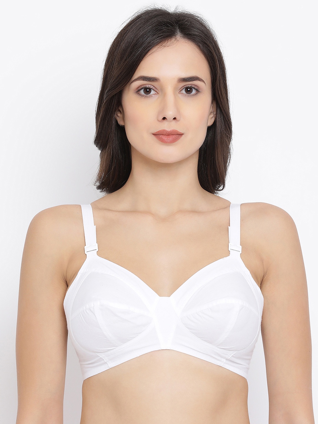 

Clovia White Solid Non-Wired Non Padded Everyday Bra BR1831P18