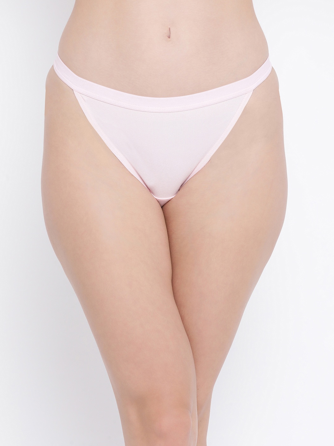 

Clovia Women Pink Solid Low-Rise Bikini Brief PN3386P22S