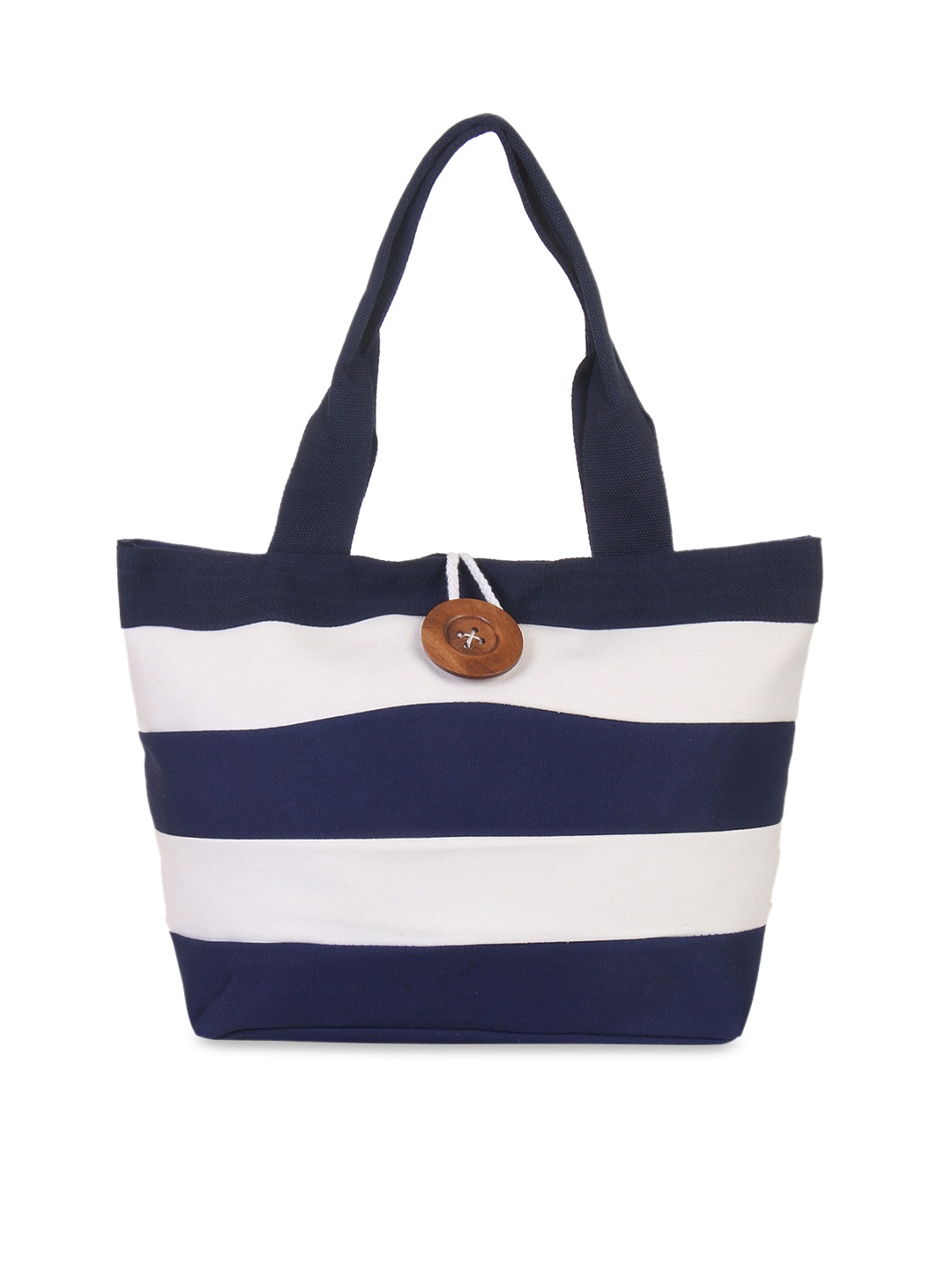 

red pout Blue & White Striped Shoulder Bag