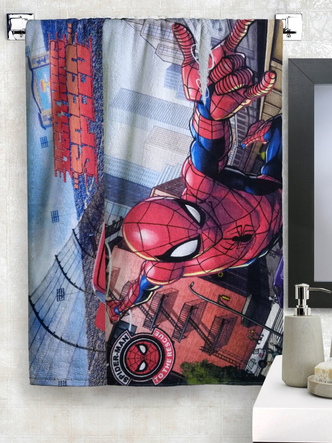 

Disney Kids Set Of 2 Printed 350GSM Cotton Bath Towels, Blue