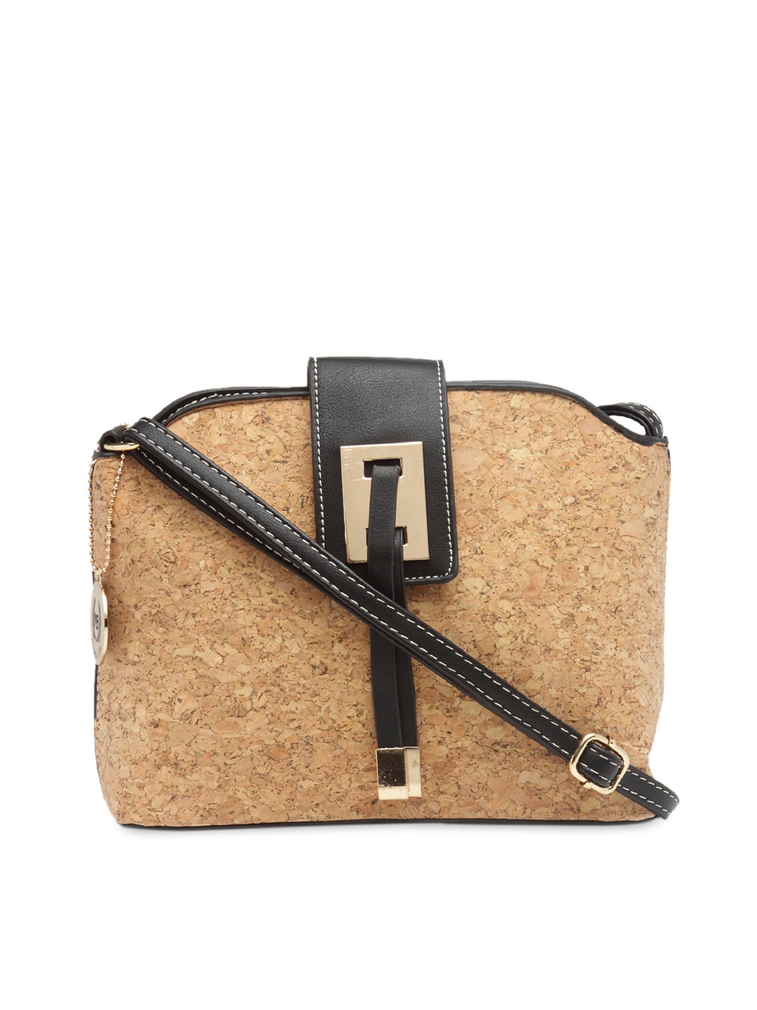 

Moedbuille Brown & Black Printed Sling Bag