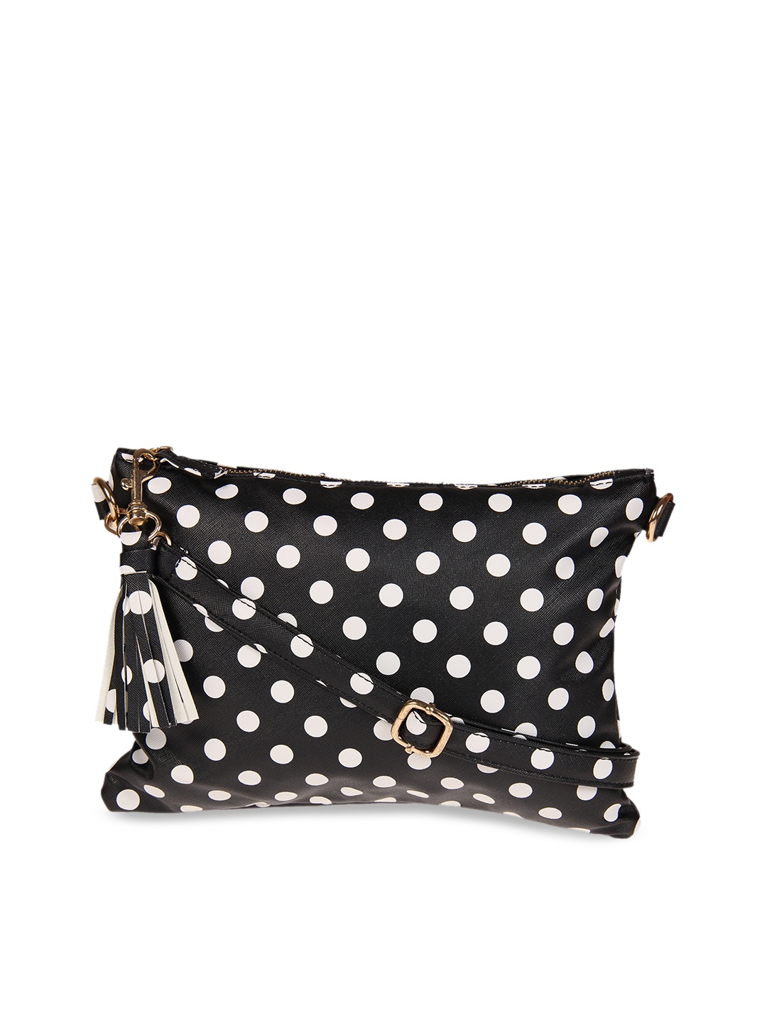 

red pout Black & White Printed Sling Bag