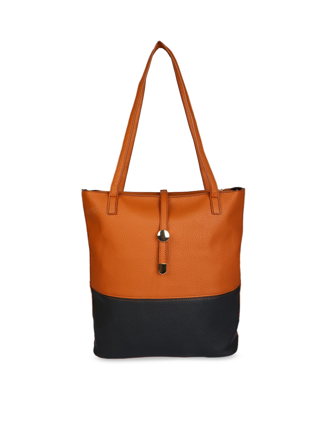

red pout Tan & Navy Blue Textured Shoulder Bag