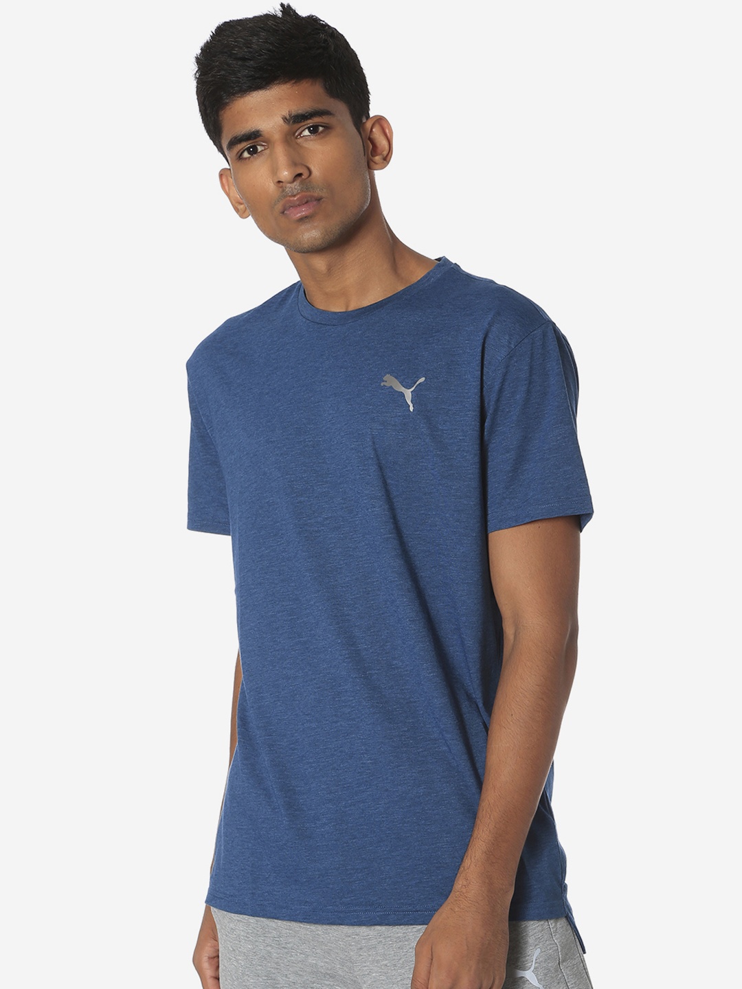 

Puma Men Blue Solid Energy SS Gibraltar Round Neck T-shirt