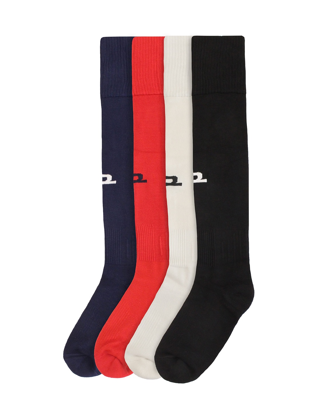 

Heelium Pack of 4 Anti-Odour Knee-Length Bamboo Football Socks, Multi