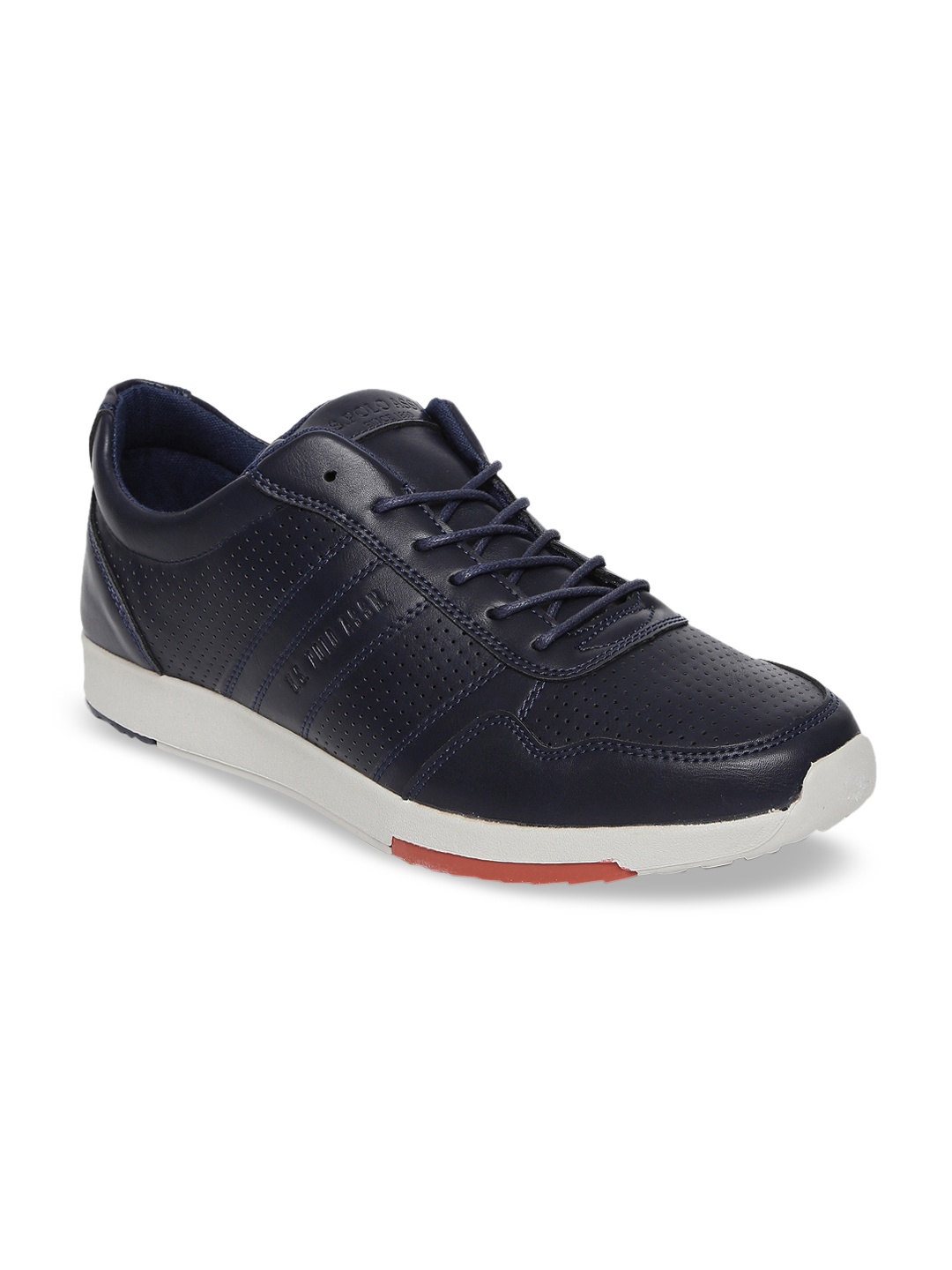 

U.S. Polo Assn. Men Navy Blue Perforated Sneakers