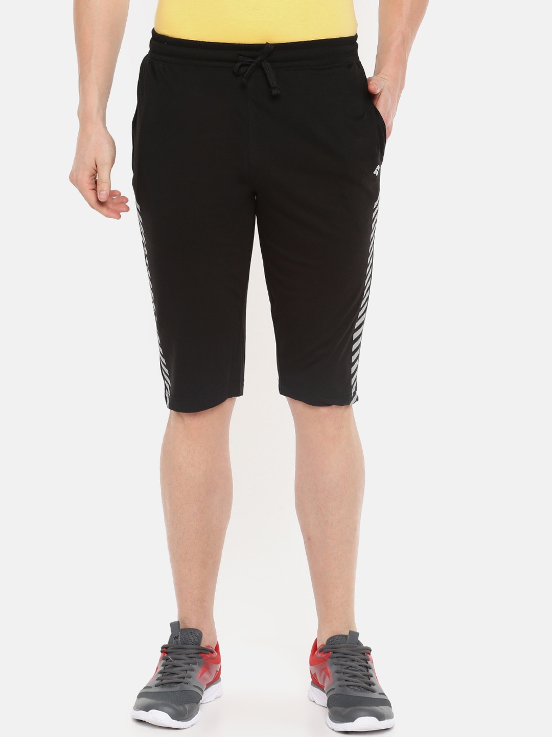 

Dollar Bigboss Men Black Solid Regular Fit Regular Shorts