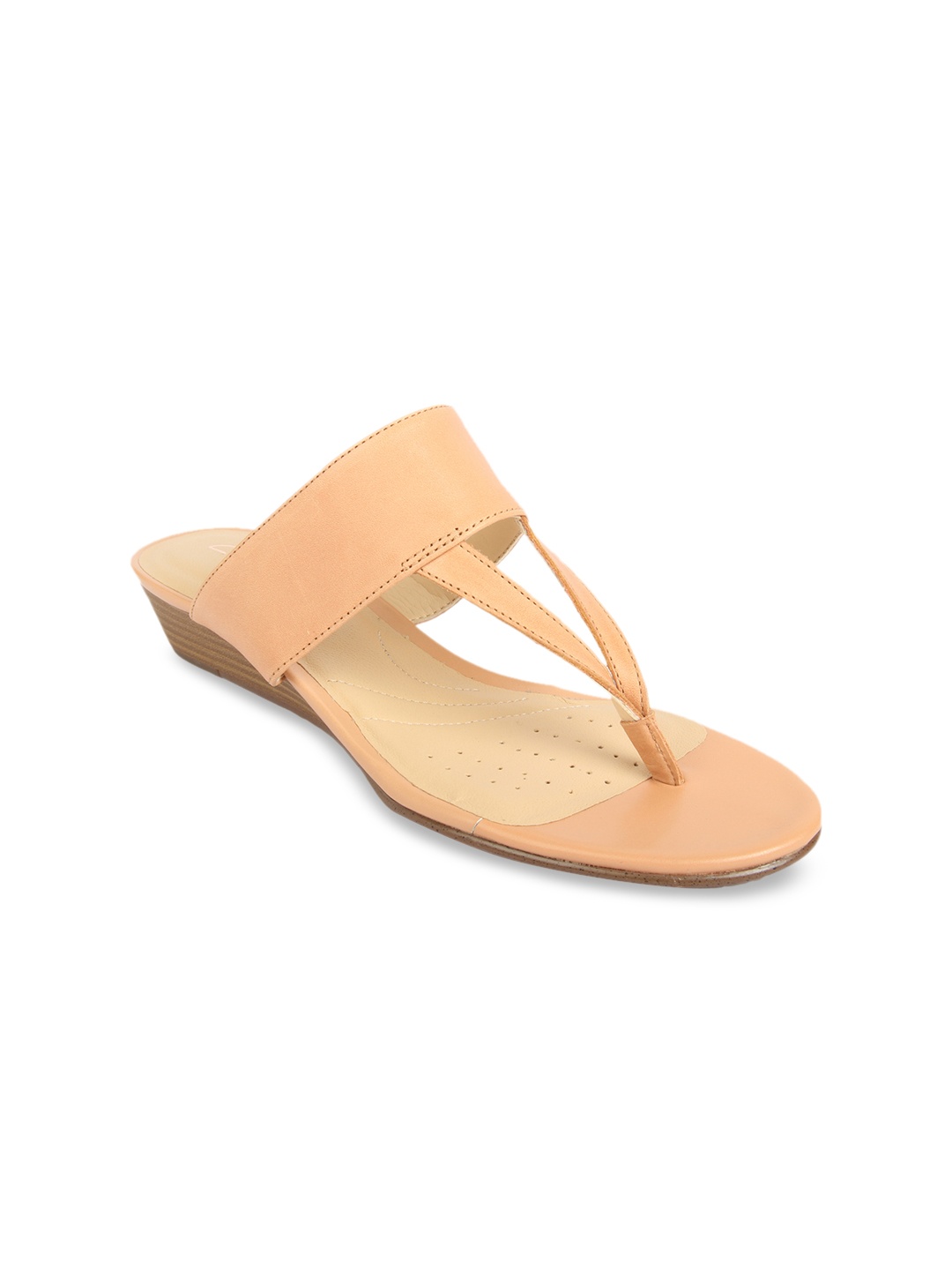 

Clarks Women Brown Solid Leather Heels