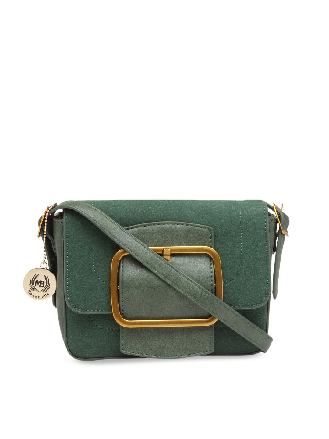 

Moedbuille Green Solid Sling Bag