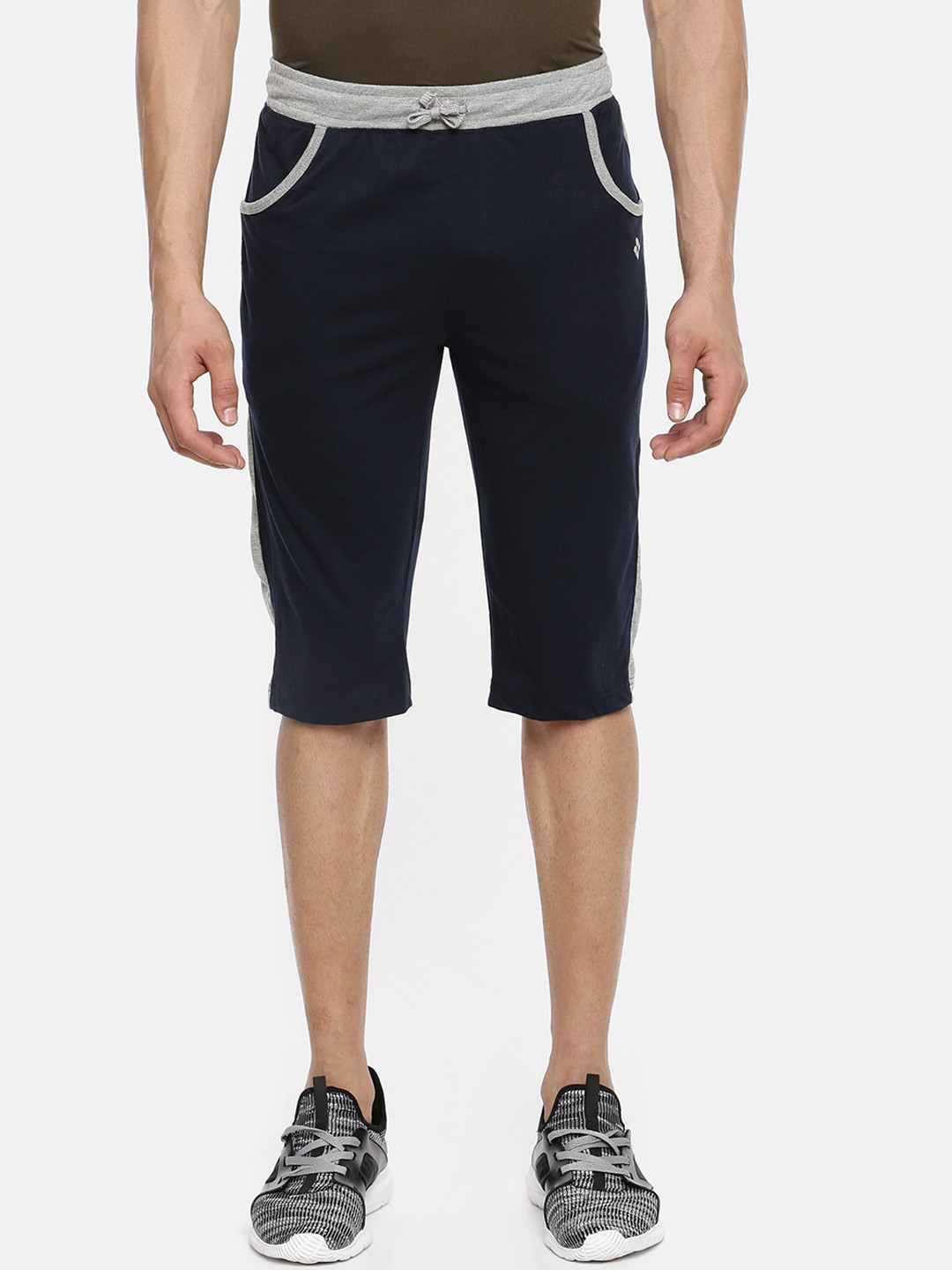 

Dollar Bigboss Men Navy Blue Solid Regular Fit Regular Shorts