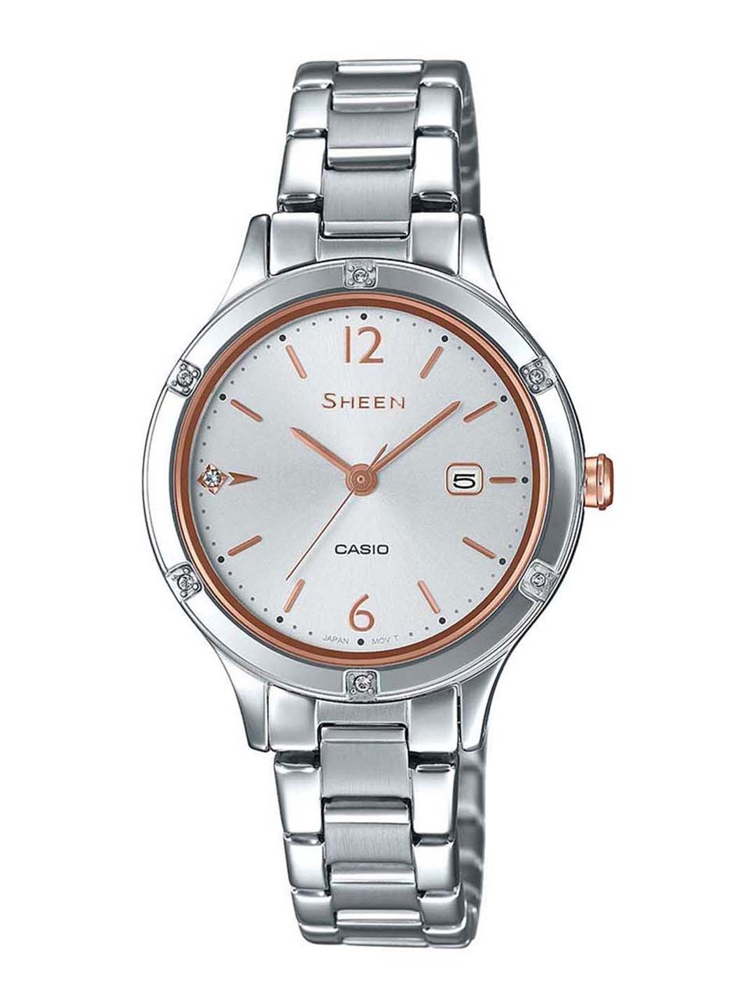 

Casio Sheen Women Silver Analogue watch SH205 SHE-4533D-7AUDF