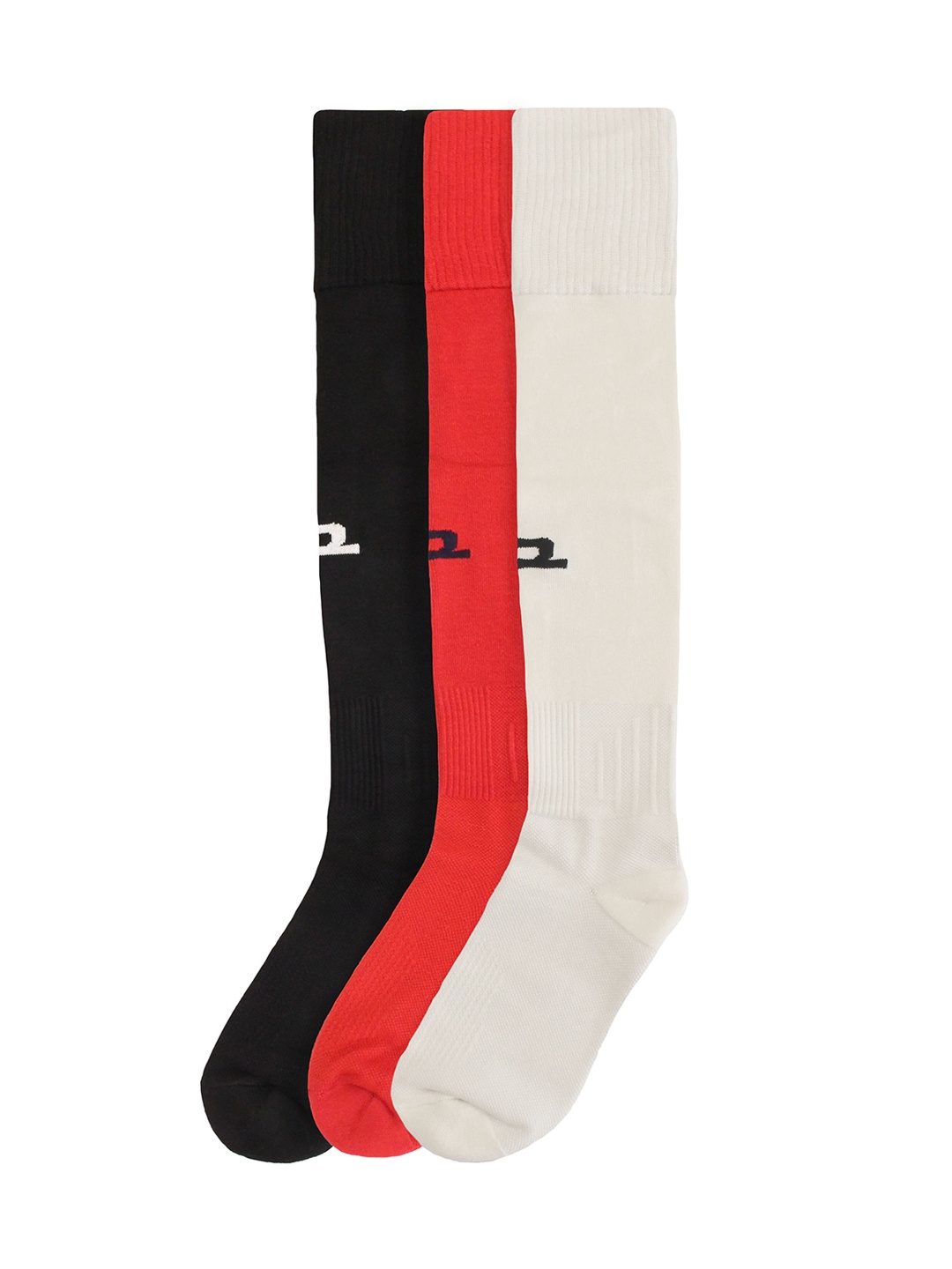 

Heelium Pack of 3 Anti-Odour Knee-Length Bamboo Football Socks, White