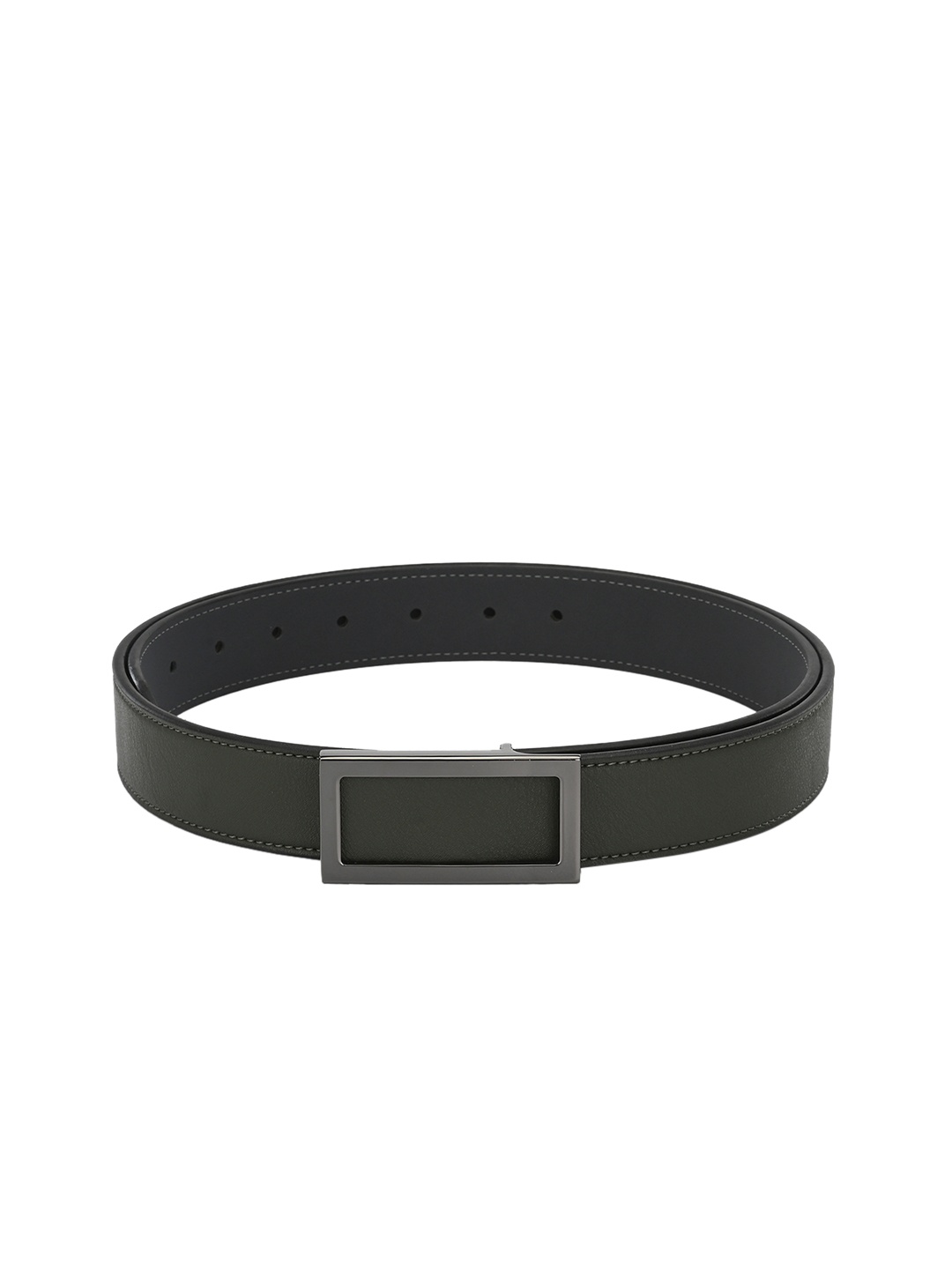 

Calvadoss Men Green Solid Belt