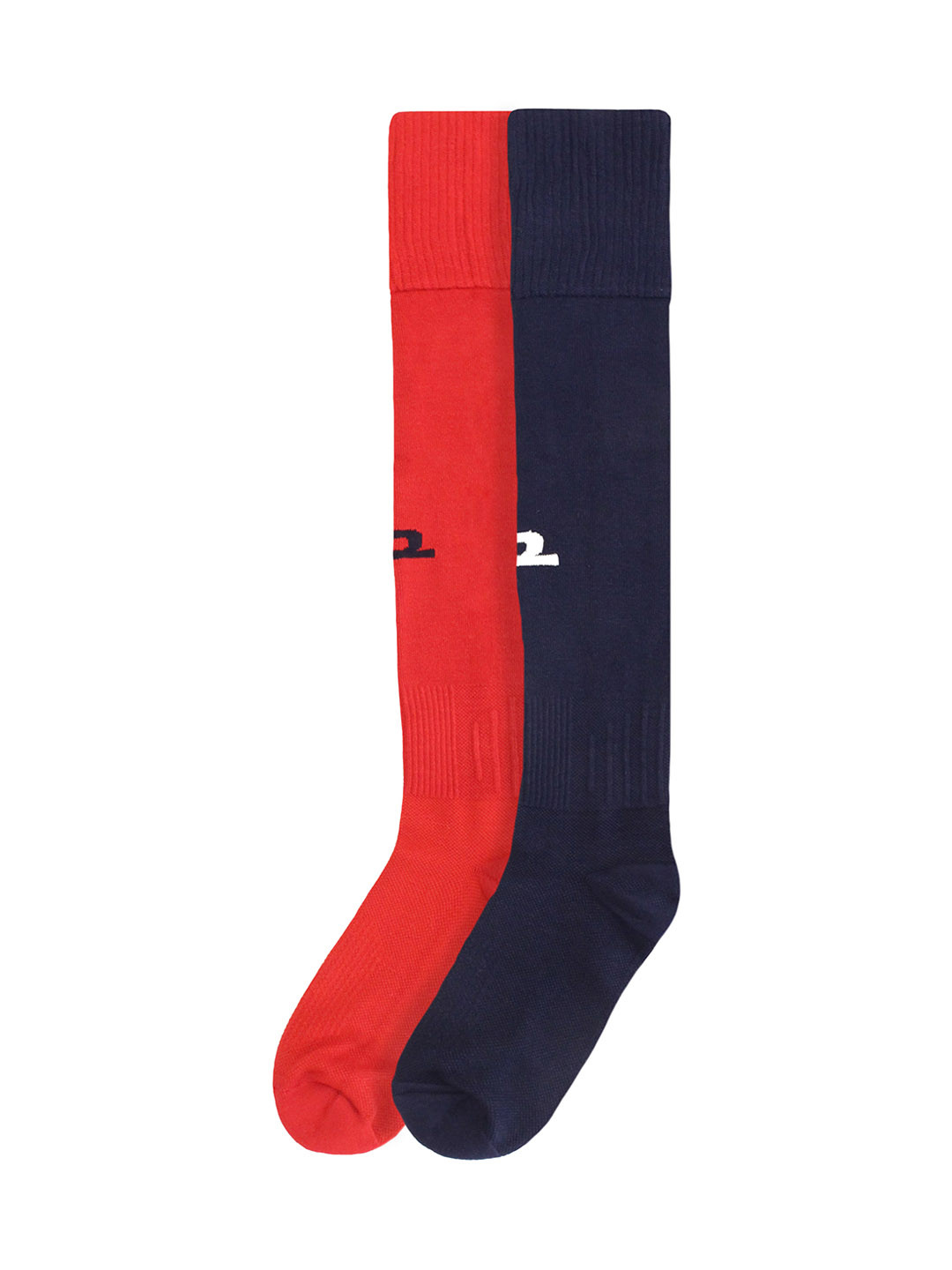 

Heelium Pack of 2 Anti-Odour Knee-Length Bamboo Football Socks, Blue