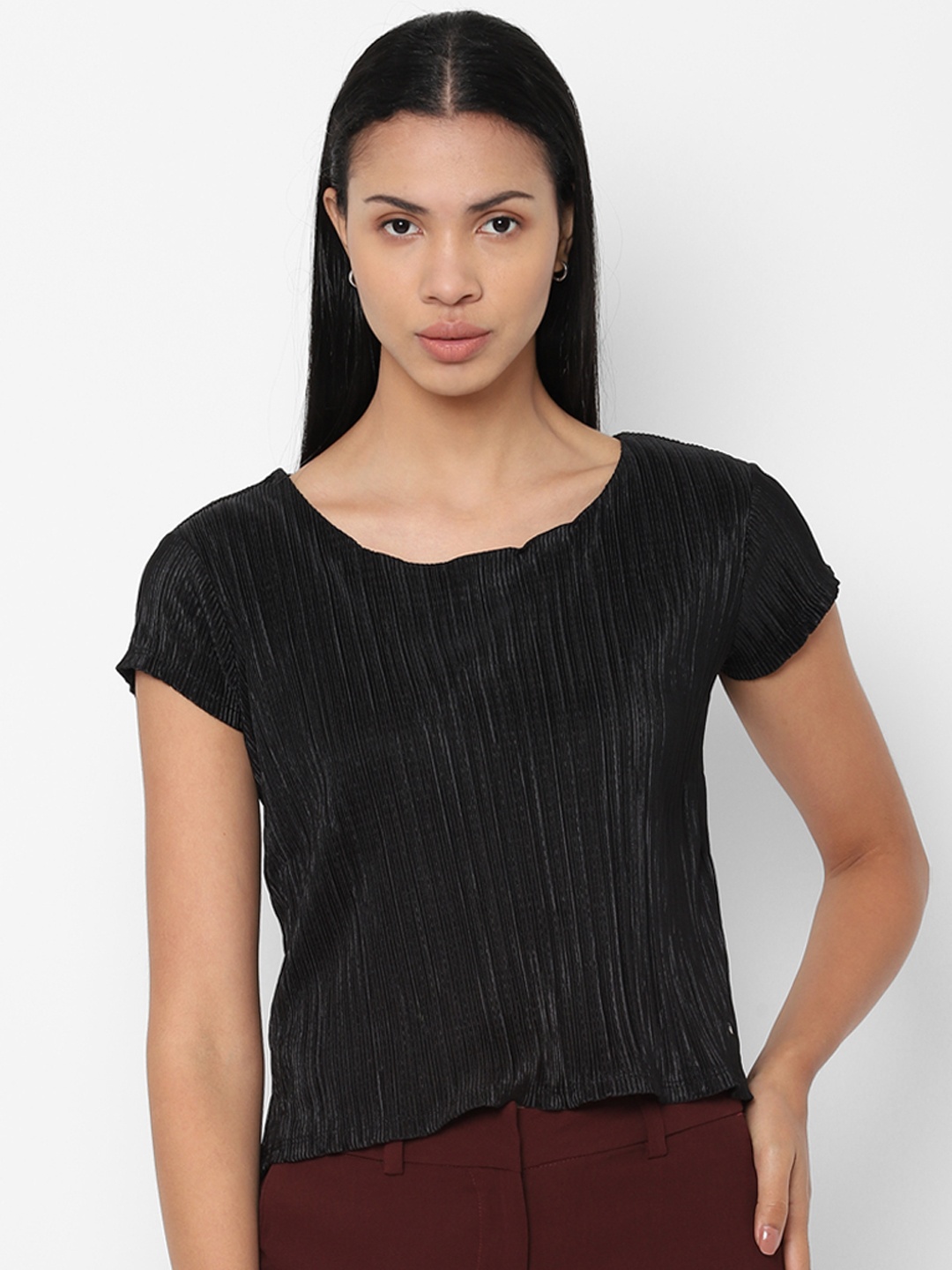 

Allen Solly Woman Black Solid Top