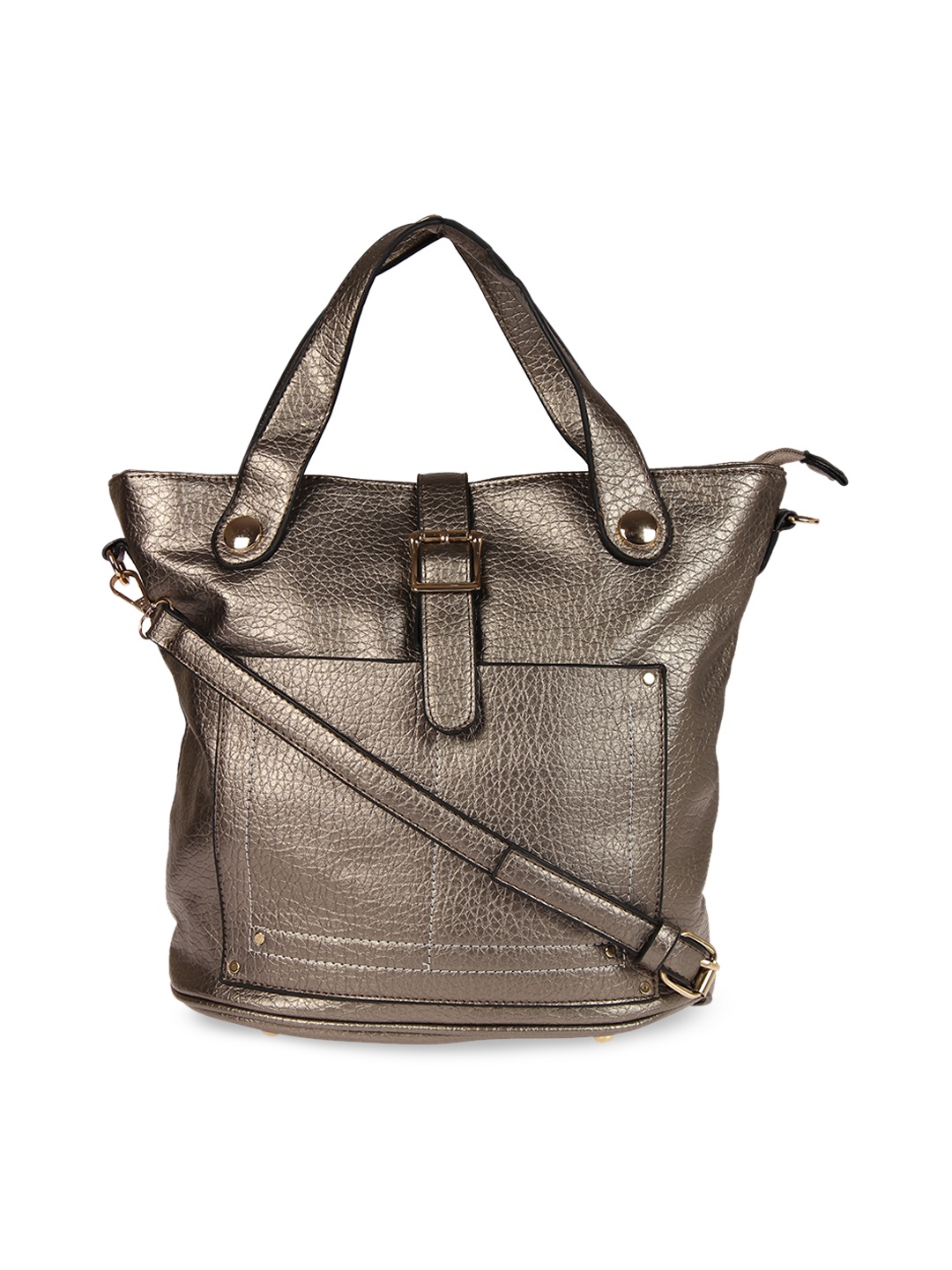 

red pout Grey Solid Handheld Bag