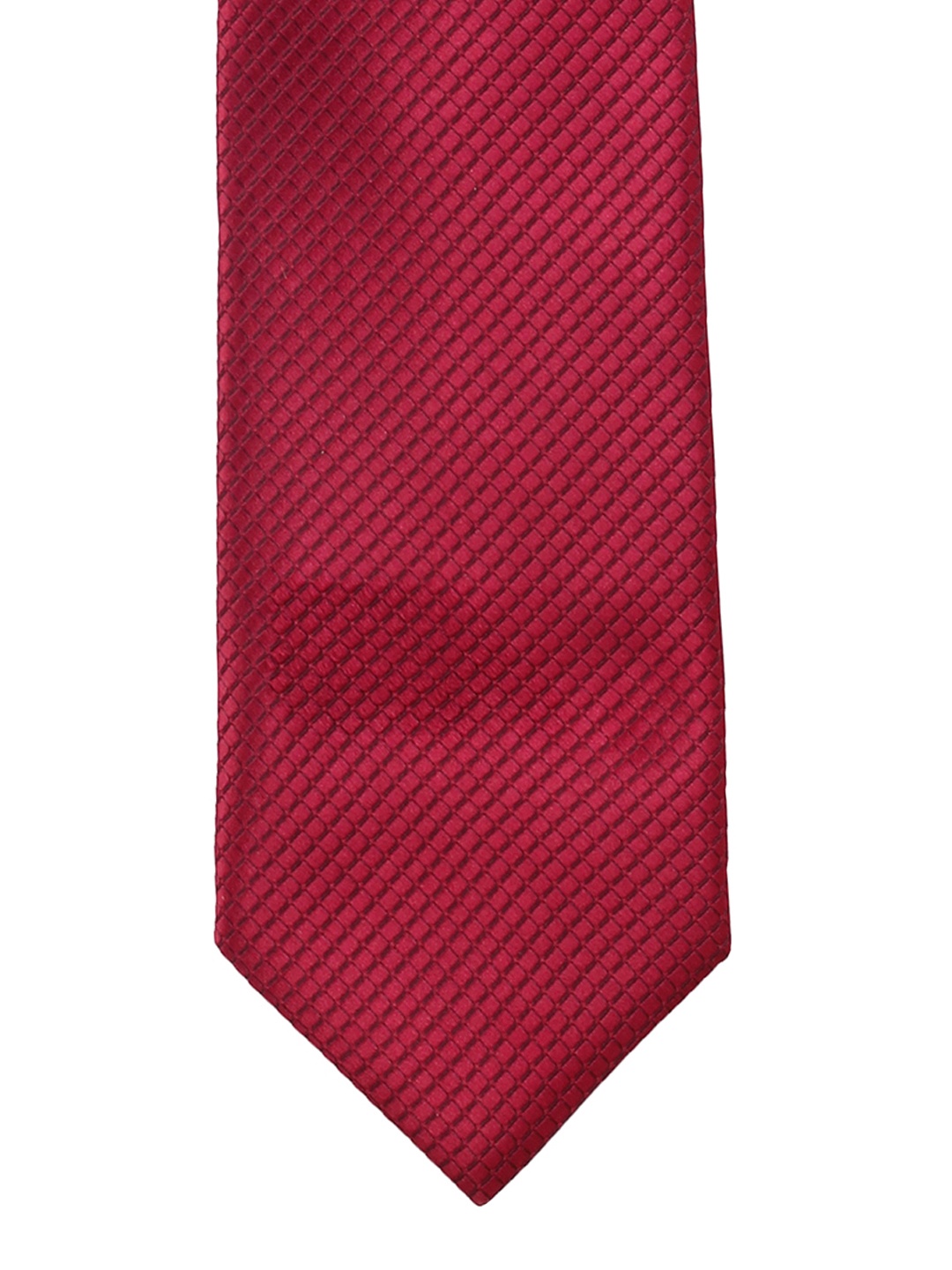 

PELUCHE Maroon Checked Broad Tie