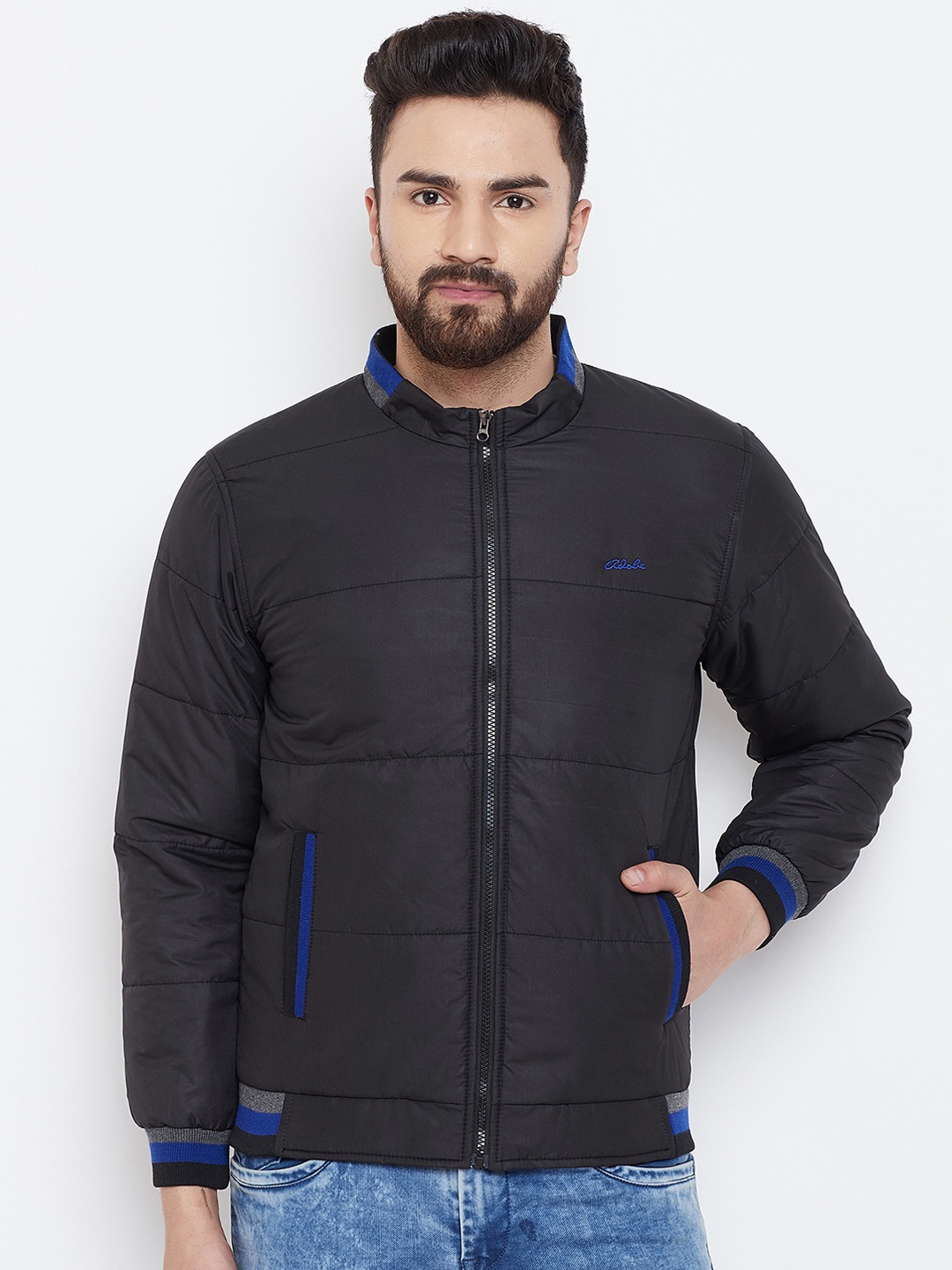 

Adobe Men Black Solid Puffer Jacket