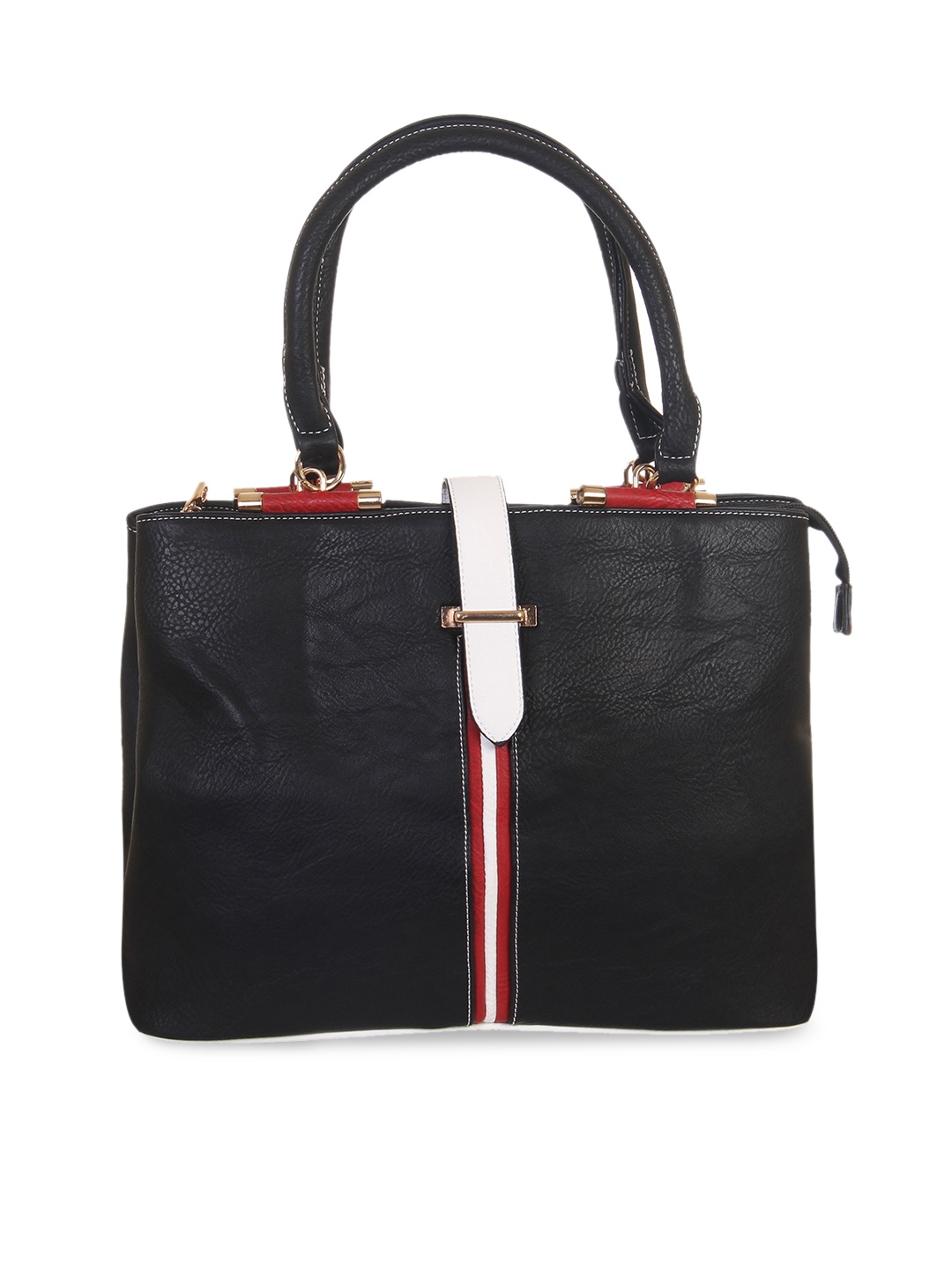 

red pout Black Solid Handheld Bag
