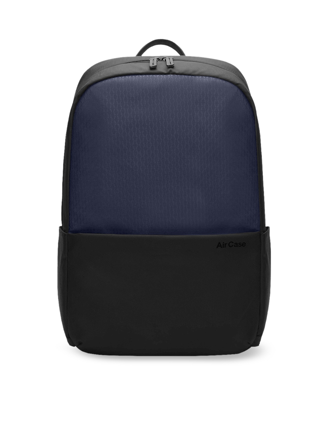 

AirCase Unisex Navy Blue & Black Colourblocked Backpack