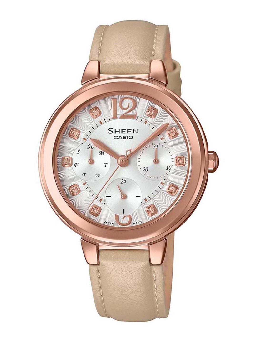 

Casio Sheen Women Silver Analogue watch SH217 SHE-3048PGL-7BUDR