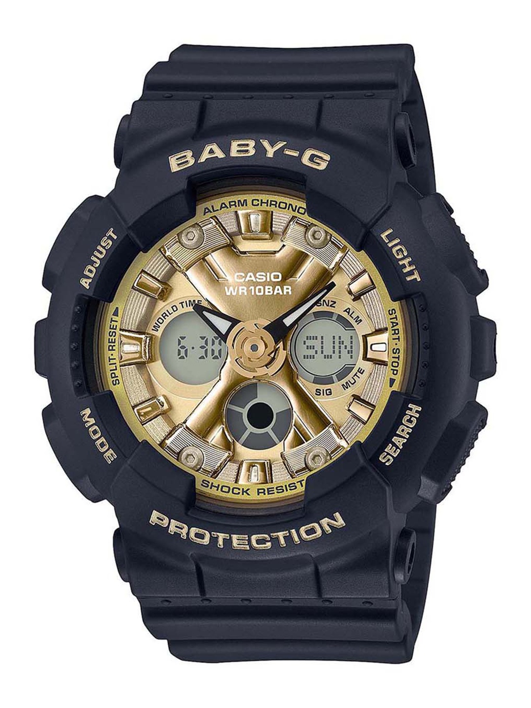 

Casio Baby-G Women Gold Analogue and Digital watch BX179 BA-130-1A3DR